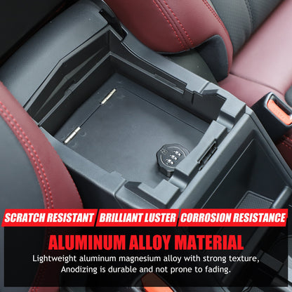 Alloy Center Console Safe GUN Storage Lock Box Tray For Subaru Forester SK 19-24 8