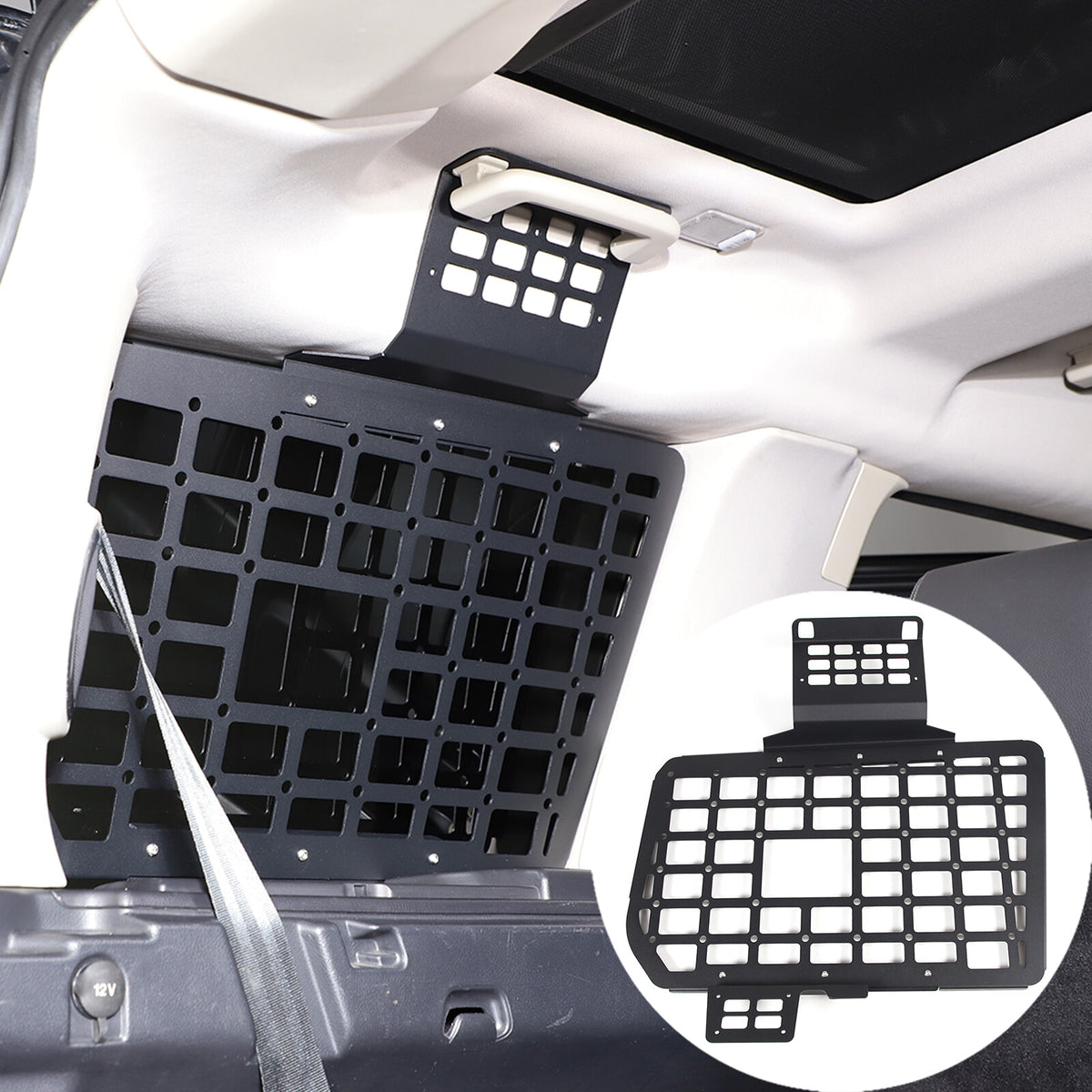 For Land Rover LR3 LR4 L319 04-16 Left Rear Window Molle Panel Modular Storage 16