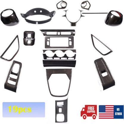 ABS Carbon Fiber Full Interior Center Consol Trim Sets For GR86/BRZ AT 22-25 1