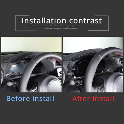 Dry Carbon Fiber Tachometer Frame Cover Trim Fit For GR86 BRZ STI 2022-2026 US 4