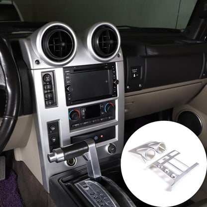 Silver Interior Air Condition Panel Cover Trim For Hummer H2 2003-2007 11