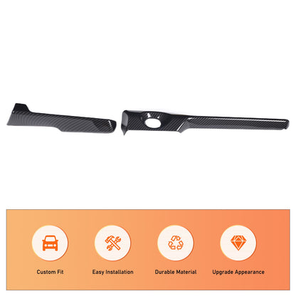 ABS Carbon Fiber Steering Wheel Side Dashboard Trim For Corvette C8 2026+ US 6