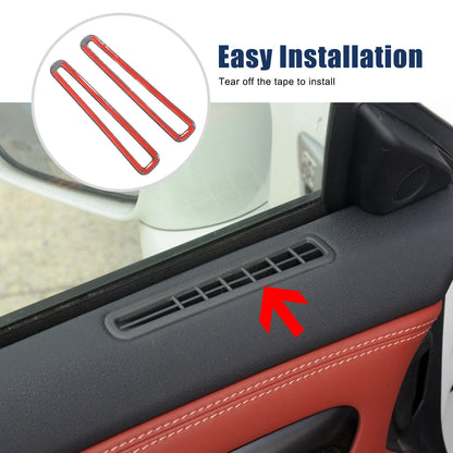 Real Carbon Fiber Interior Window Air Outlet Trim For Nissan GT-R R35 2008-16 4