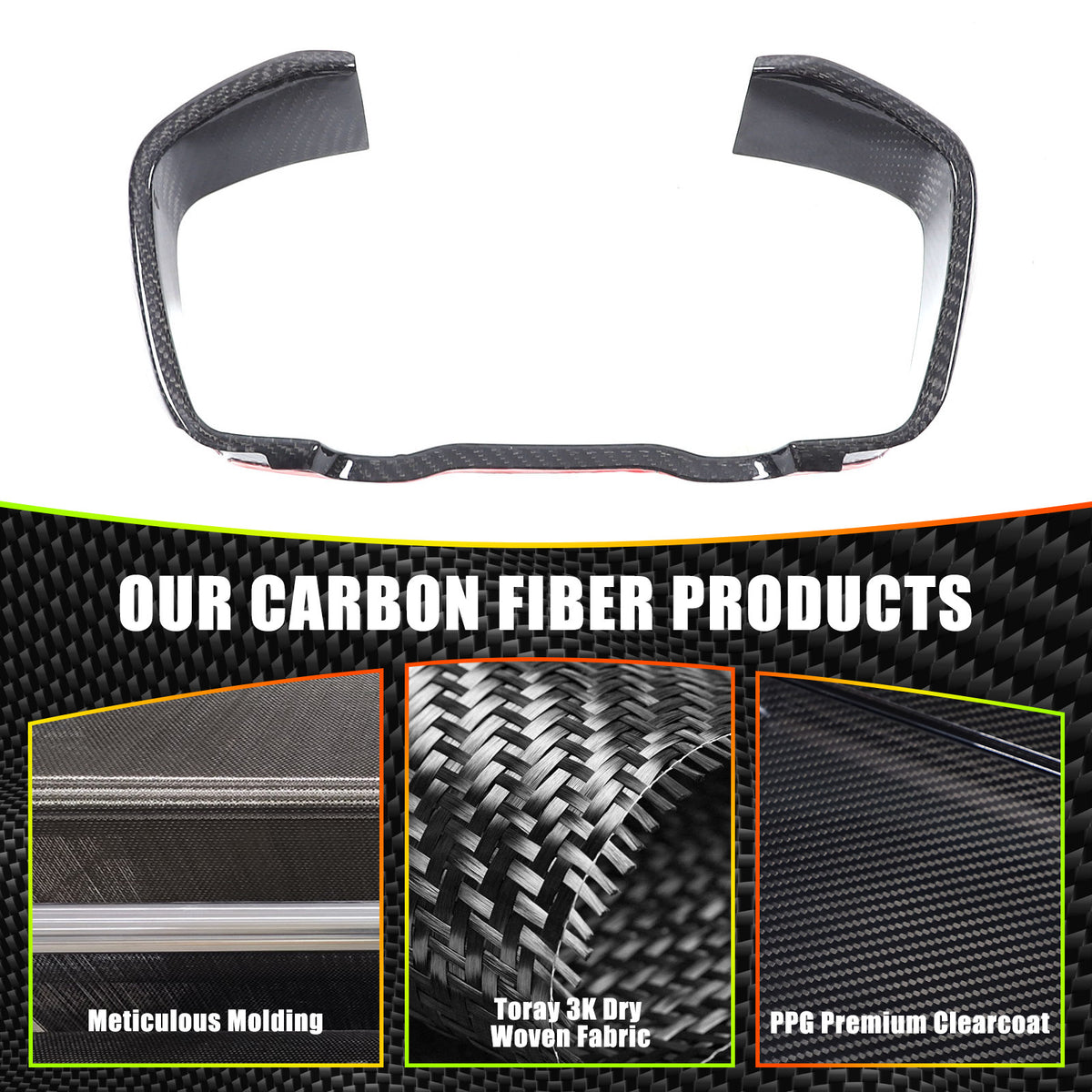 Real Carbon Fiber Center Instrument Panel Dash Trim For Subaru WRX VB 2022-2024 11