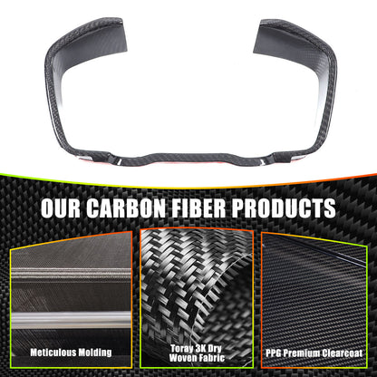 Real Carbon Fiber Center Instrument Panel Dash Trim For Subaru WRX VB 2022-2024 11