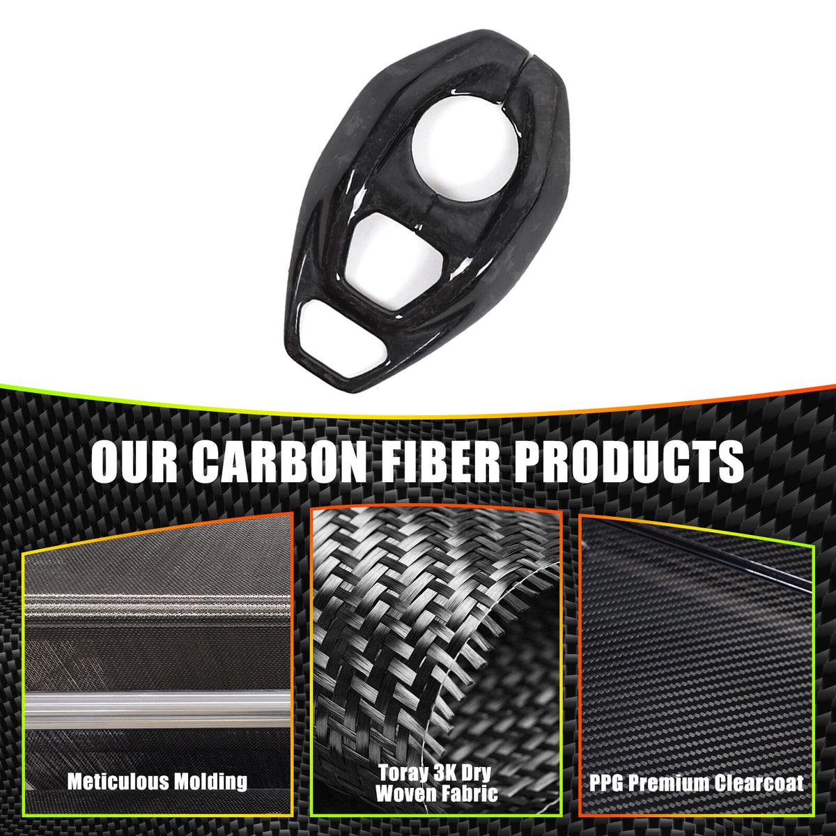 Forged Carbon Fiber Console Gear Base Cover Trim For Lotus Emira V6 I4 2023-2025 5
