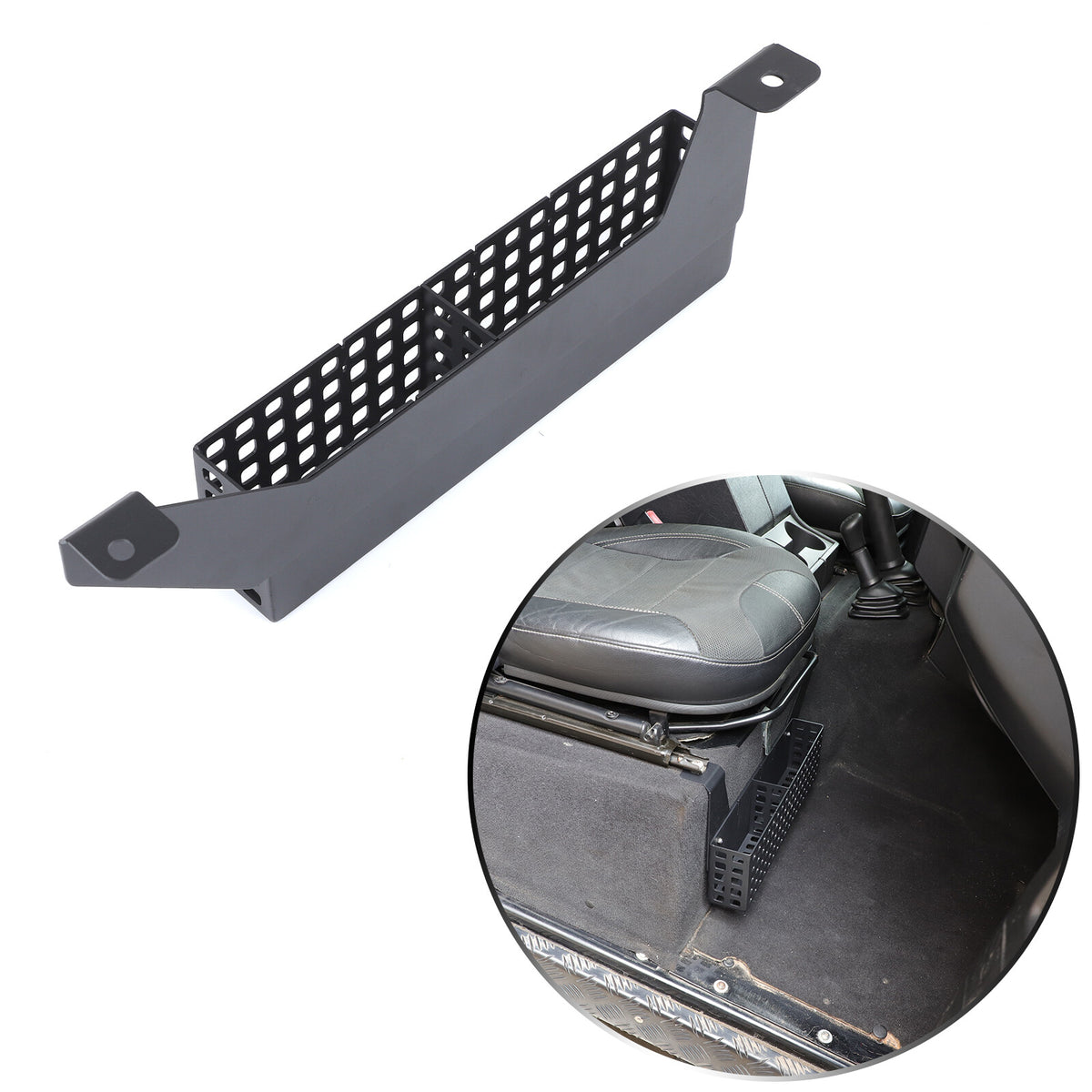 Aluminum Alloy Under Seat Storage Basket Tray For Land Rover Defender L316 04-18 21
