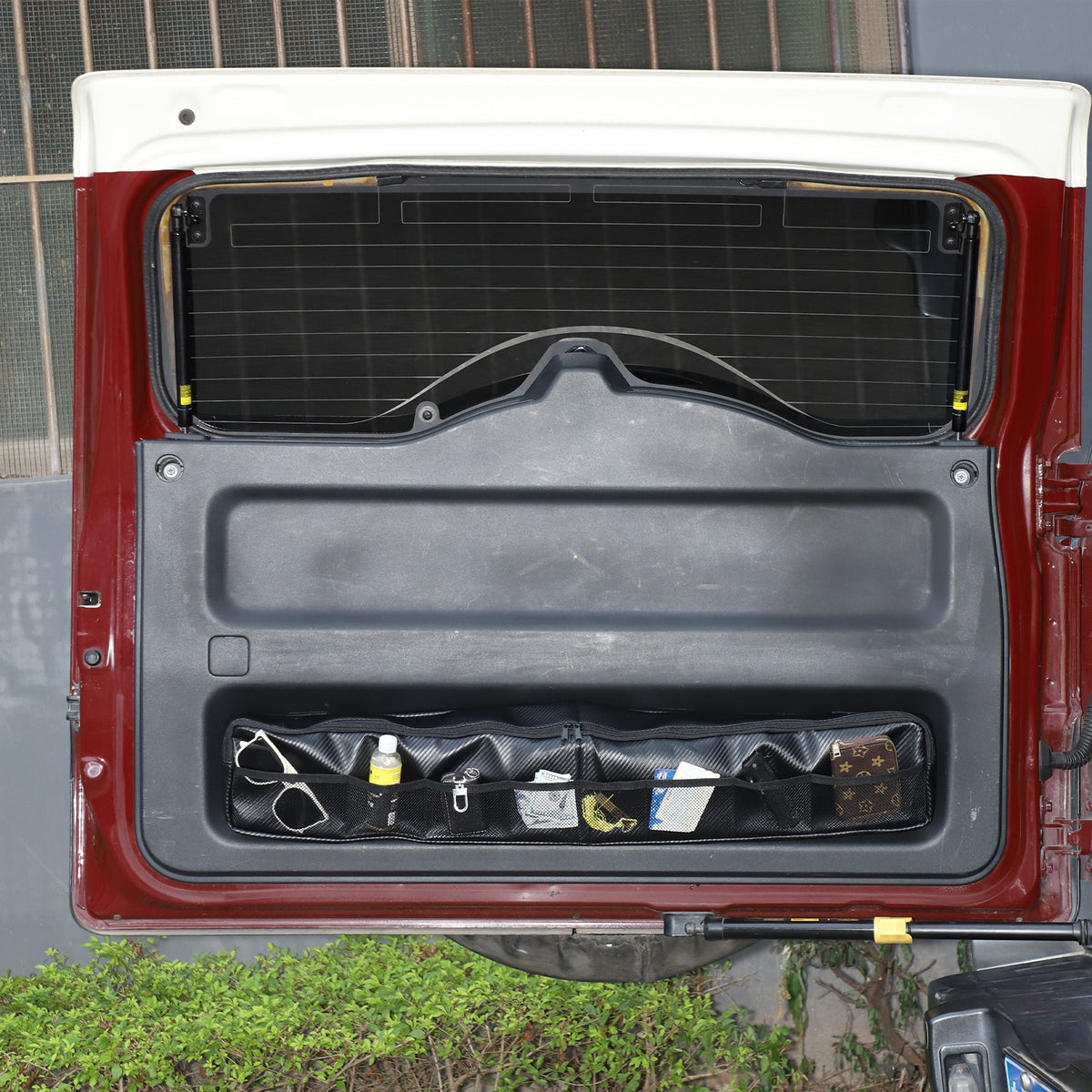 Carbon Fiber ABS Tailgate Trunk Storage Bag Tray For Toyota FJ Cruiser 07-21 US 10