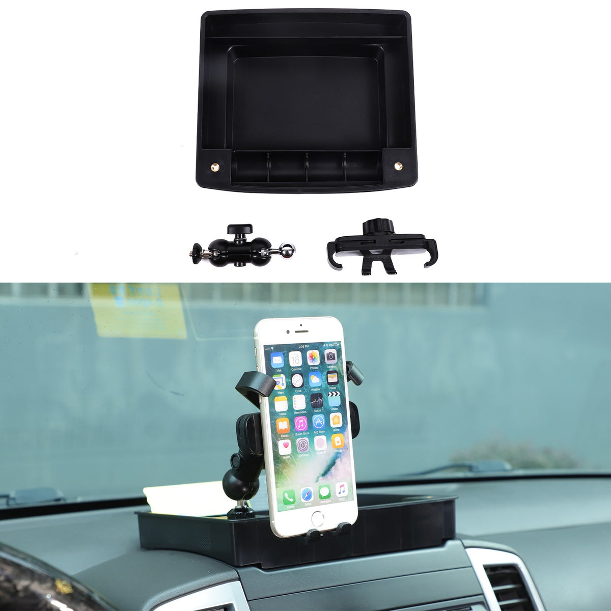 Dashboard Storage Box Organizer Phone Holder For Nissan Frontier 09-17 US 22