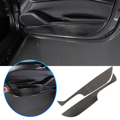 Soft Carbon Fiber Door Anti-Kick Panel Sticker For Mazda MX-5 Miata 16-23 1