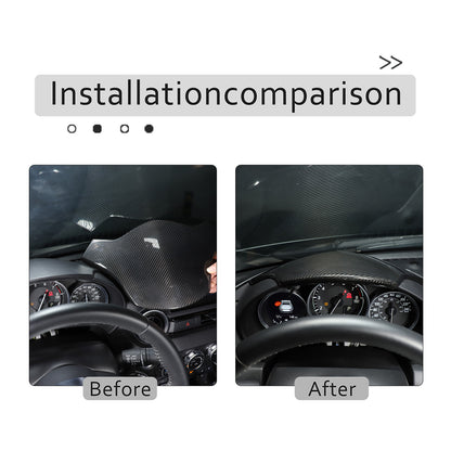 Real Carbon fiber Interior Dashboard Panel Instrument Trim For Mazda MX-5 16-24 3