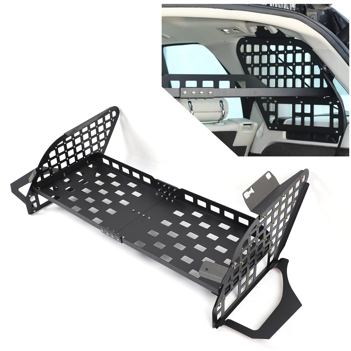 Trunk Side Storage Layered Rack Molle Panel For Land Rover Discovery 5 L462 17+ 12