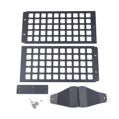 Black Alloy Trunk Roof Molle Storage Panel Rack For Toyota FJ Cruiser 2007-2021 11