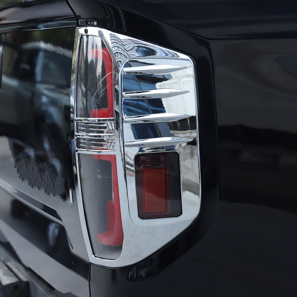 Chrome Taillight Cover Lamp Guard Trim Bezel For Toyota Tundra 2014-21 US 8
