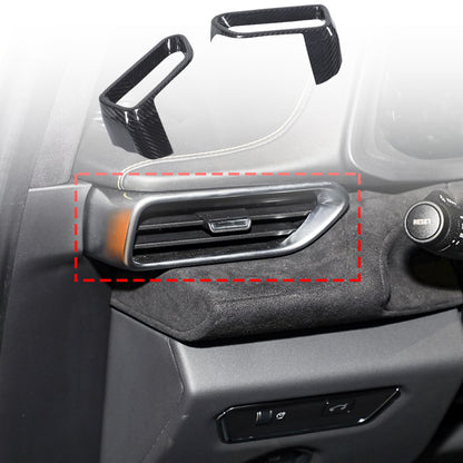 Real Carbon Fiber Center Console Side Air Vent Outlet Trim For Lotus Emira 23-25 2