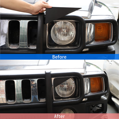 Front Light Headlight Lamp Angry Eyes Trim Cover For Hummer H3 2005-2009 16