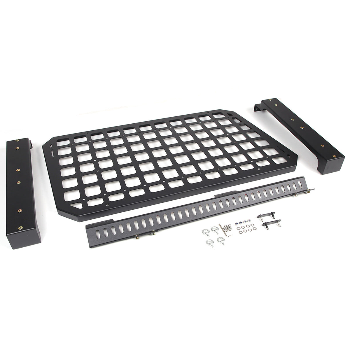 Alloy Rear Roof Climbing Ladder Rack Window Molle Panel For Hummer H2 2003-09 48