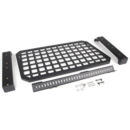 Alloy Rear Roof Climbing Ladder Rack Window Molle Panel For Hummer H2 2003-09 48