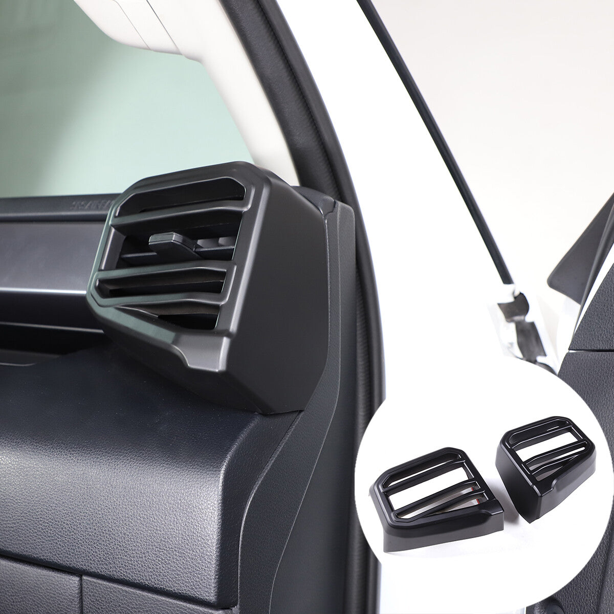 Matte Black ABS Interior Decoration Cover Trim Kit For Toyota Tundra 2022-26 US - Variants 6-10 35