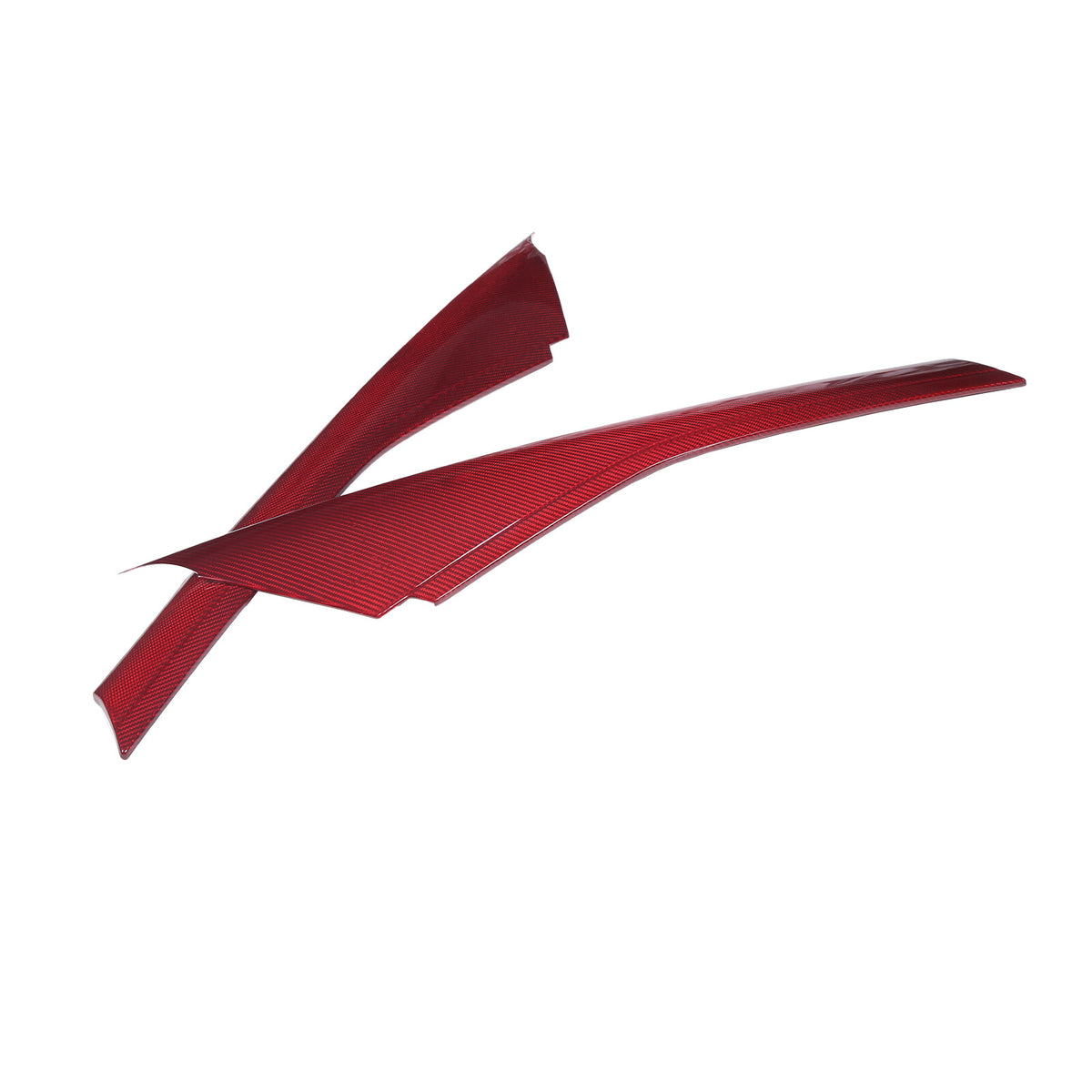 Red Carbon Fiber Exterior Windshield A Pillar Trim Cover For Corvette C7 14-19 11