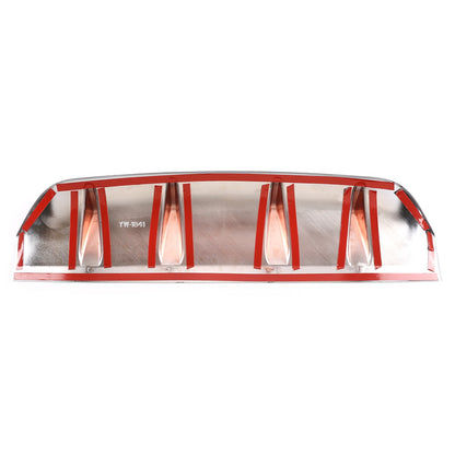 Glossy Silver ABS Rear Bumper Skid Plate For Mercedes-Benz GLC X253 2020-2021 12