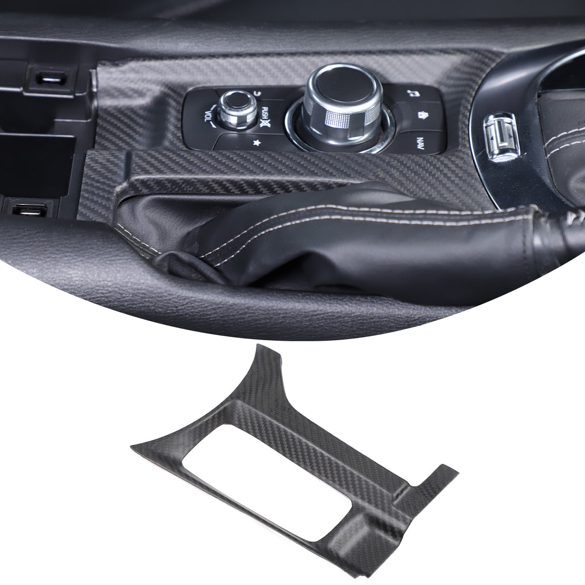 Matte Real Dry Carbon Fiber Interior Full Trim For Mazda MX-5 Miata 2016-2026 14