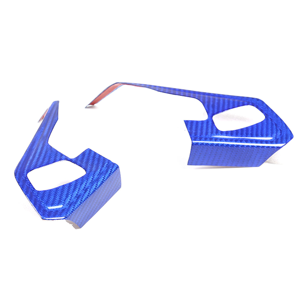 Blue Real Carbon fiber Steering Wheel Button Cover Trim For Corvette C8 2020-26 7