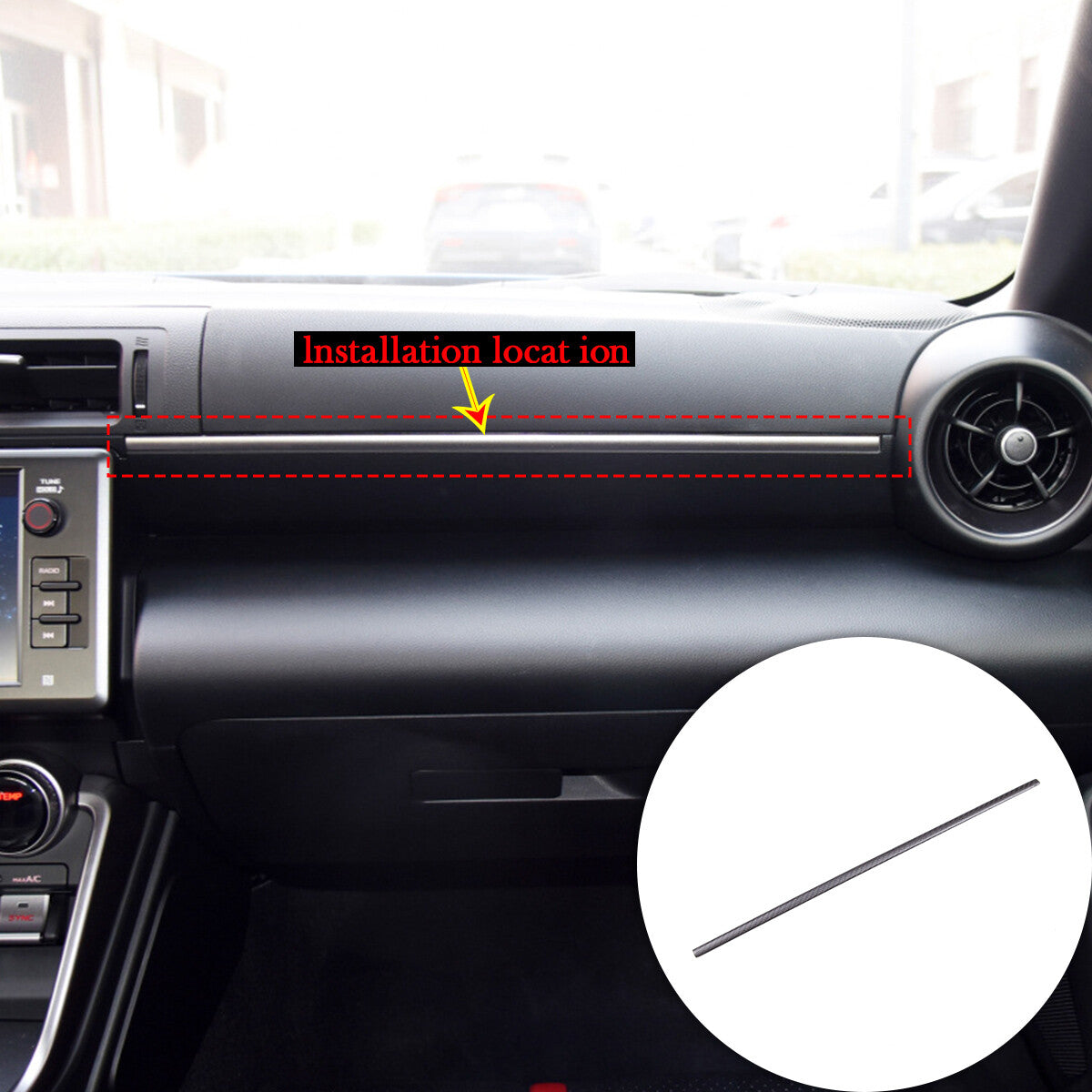 Matte Real Carbon Fiber Interior Center Trim Set For GR86/Subaru BRZ 2022+ 82
