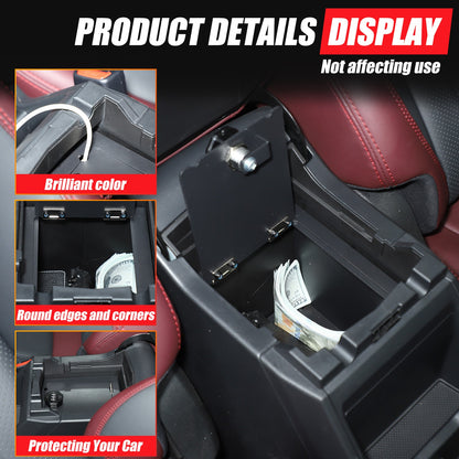 Alloy Center Console Safe GUN Storage Lock Box Tray For Subaru Forester SK 19-24 10