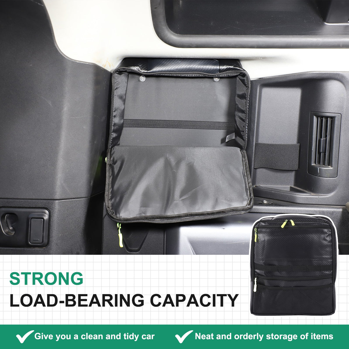 Carbon Fiber Pattern Trunk Side Window Bag For LR Defender 110 L663 2020+ 5
