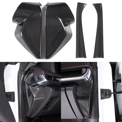 Real Carbon Fiber Door Inner Pillar Trim & Dashboard Side Trim For Corvette C8 1