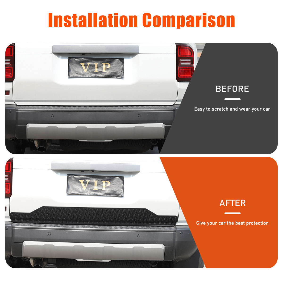 Rear Trunk Tailgate Anti-Scratch Trim Strip For Toyota Land Cruiser LC250 24+ 12