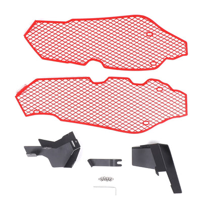 Red Steel Side Intake Mesh Grille Insert Guard For Corvette C8 2020-2026 15