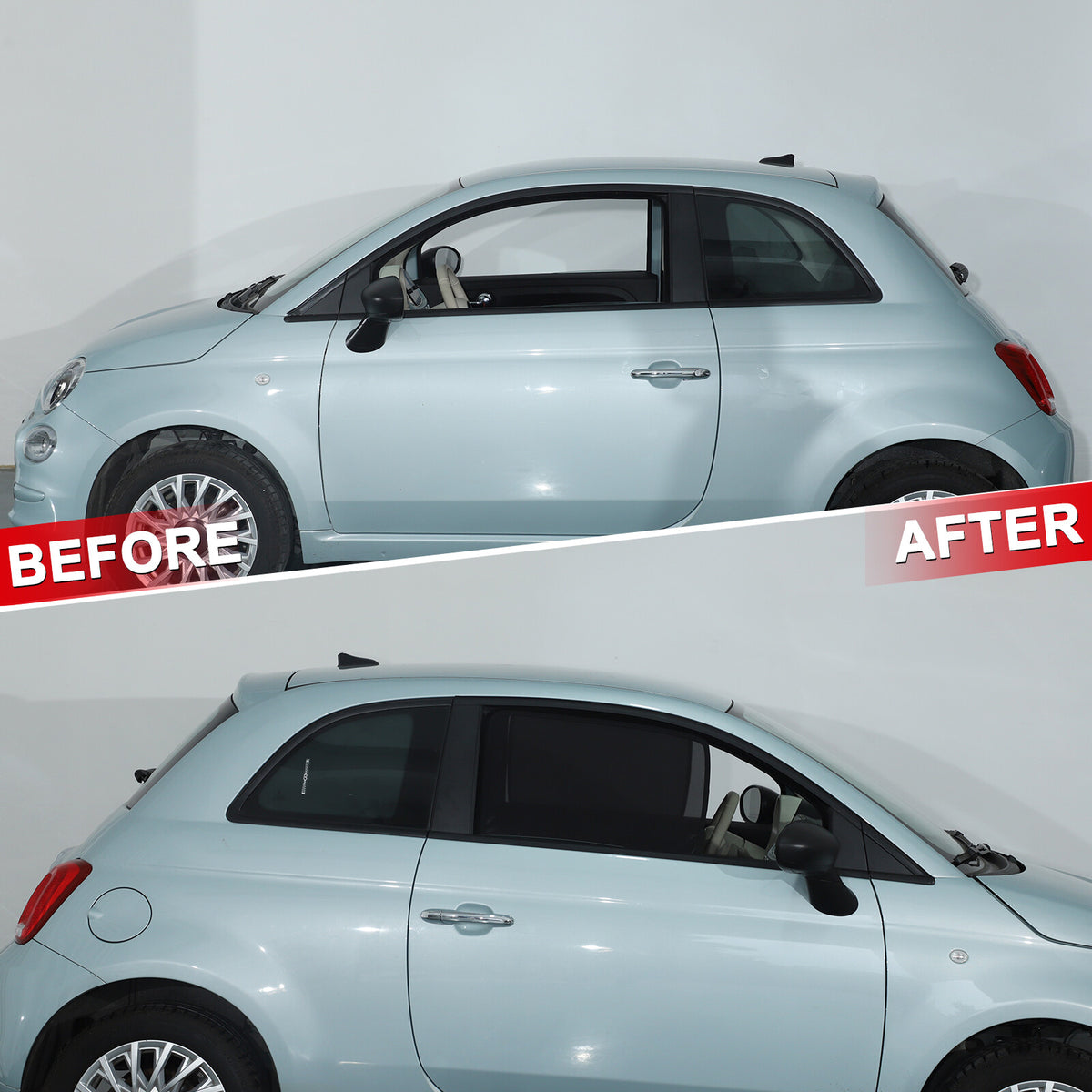 Full Window Screen Full Window Screen Trim Cover For Fiat 500/Abarth 595 695 16+ 22