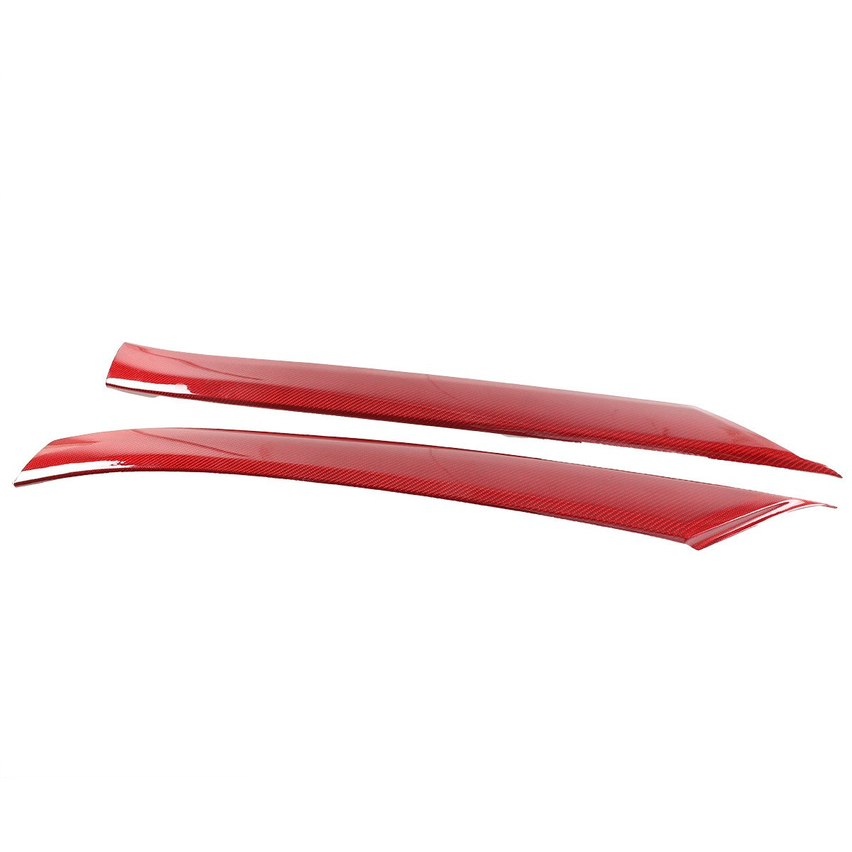 Red Carbon Fiber Exterior A-pillar Trim Cover Fits For Corvette C8 2020-2026 US 16