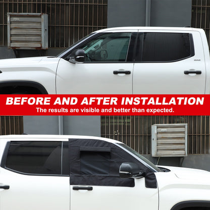 Front Window Sun Shade Sun Visor Protector Sunshade For Toyota Tundra 2022+ 4