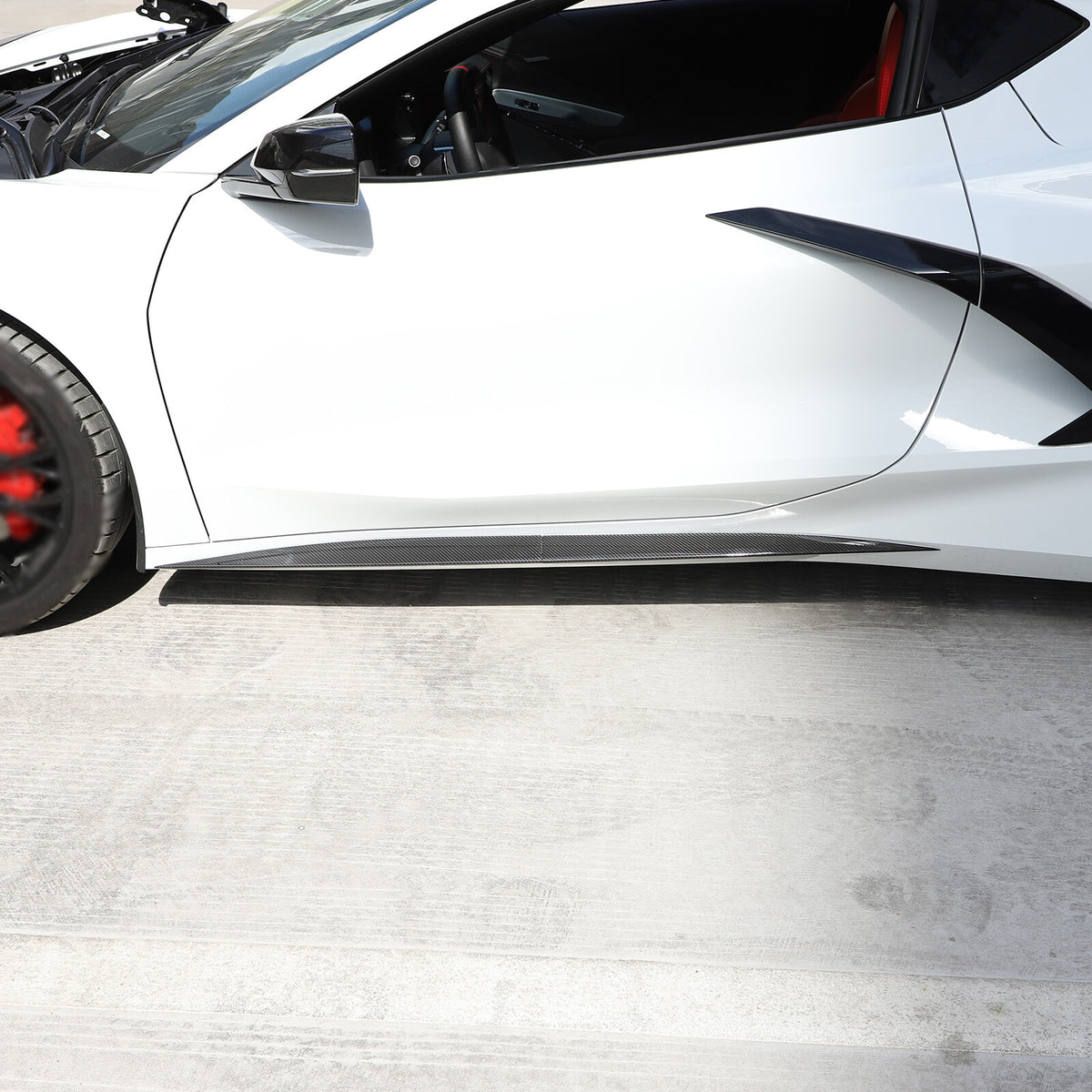 Real Carbon Fiber Full Exterior Set Decor Cover Trim Kit For Corvette C8 2020-26 159