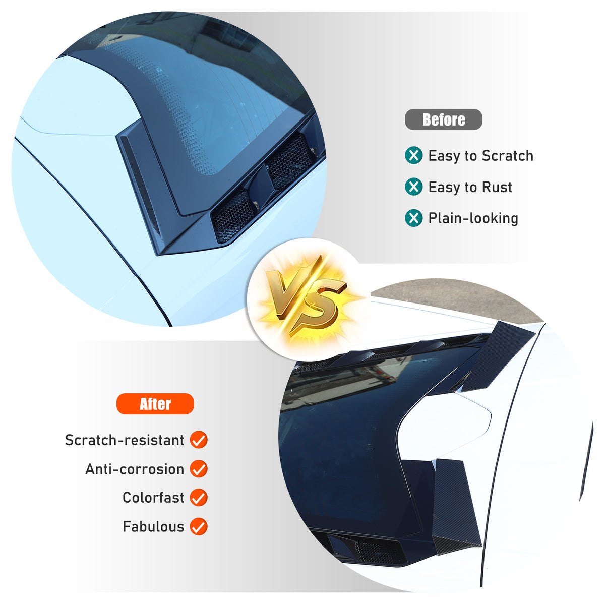 Car Exterior Decoration Cover Trim Kit Accessories For Corvette C8 Coupe 20-25 21