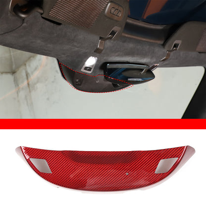 Real Carbon Fiber Inner Rearview Mirror Base Cover Trim For Corvette C7 2014-19 6