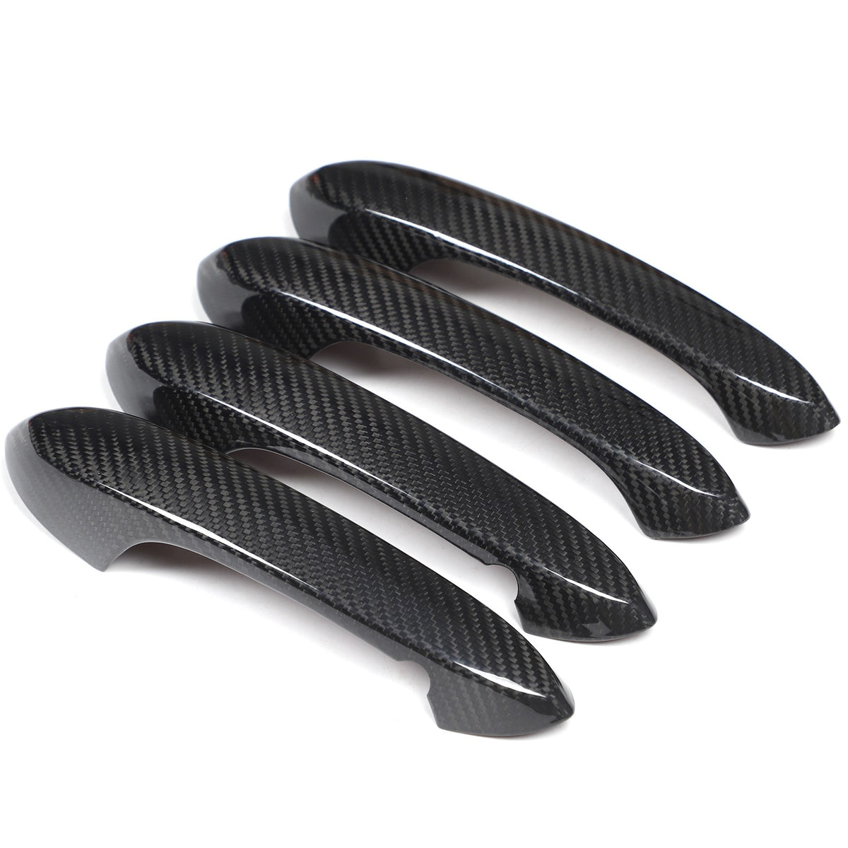 Real Carbon Fiber Outer Door Handle Protector Cover For BMW 5 Series 2022 10
