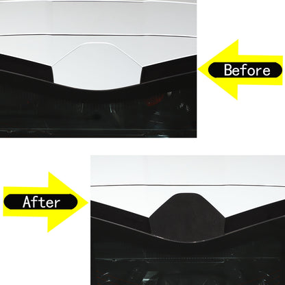 Real Carbon Fiber Rear Window Decklid Cover For Corvette C8 Coupe 2020-26 8