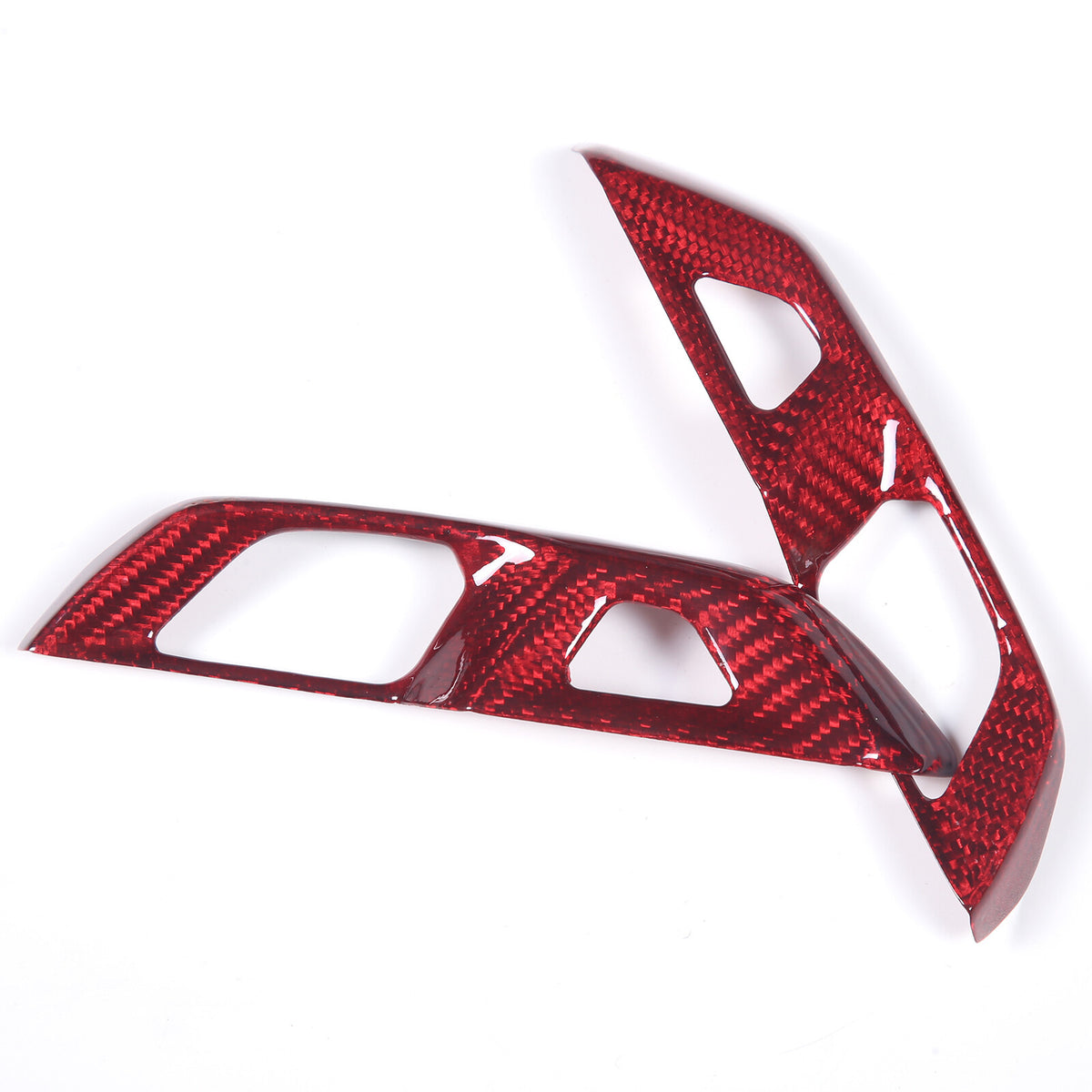 Red Real Carbon Fiber Full Interior Set Decor Trim Kit for Corvette C8 20-25 - Styles 6-10 14
