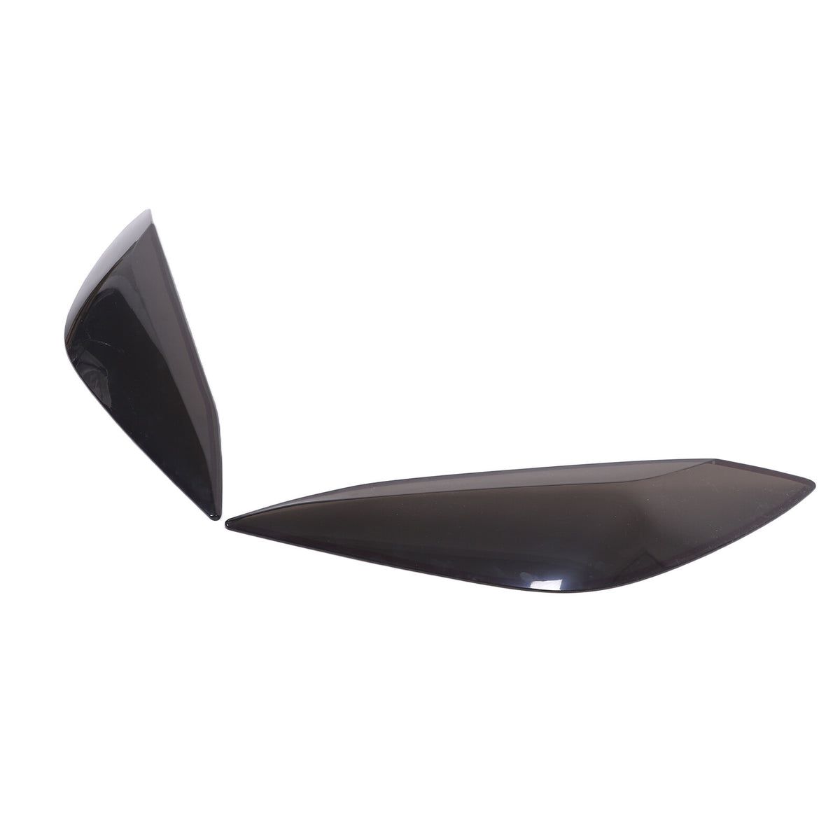 Transparent Gray Smoked Front Headlight Blackout Cover Trim For Corvette C8 20+ 15