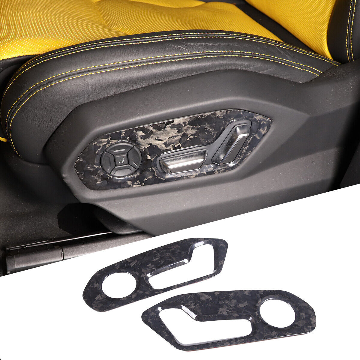 Forged Real Carbon fiber Interior Trim Kit Set For Lamborghini URUS 2018-2023 16