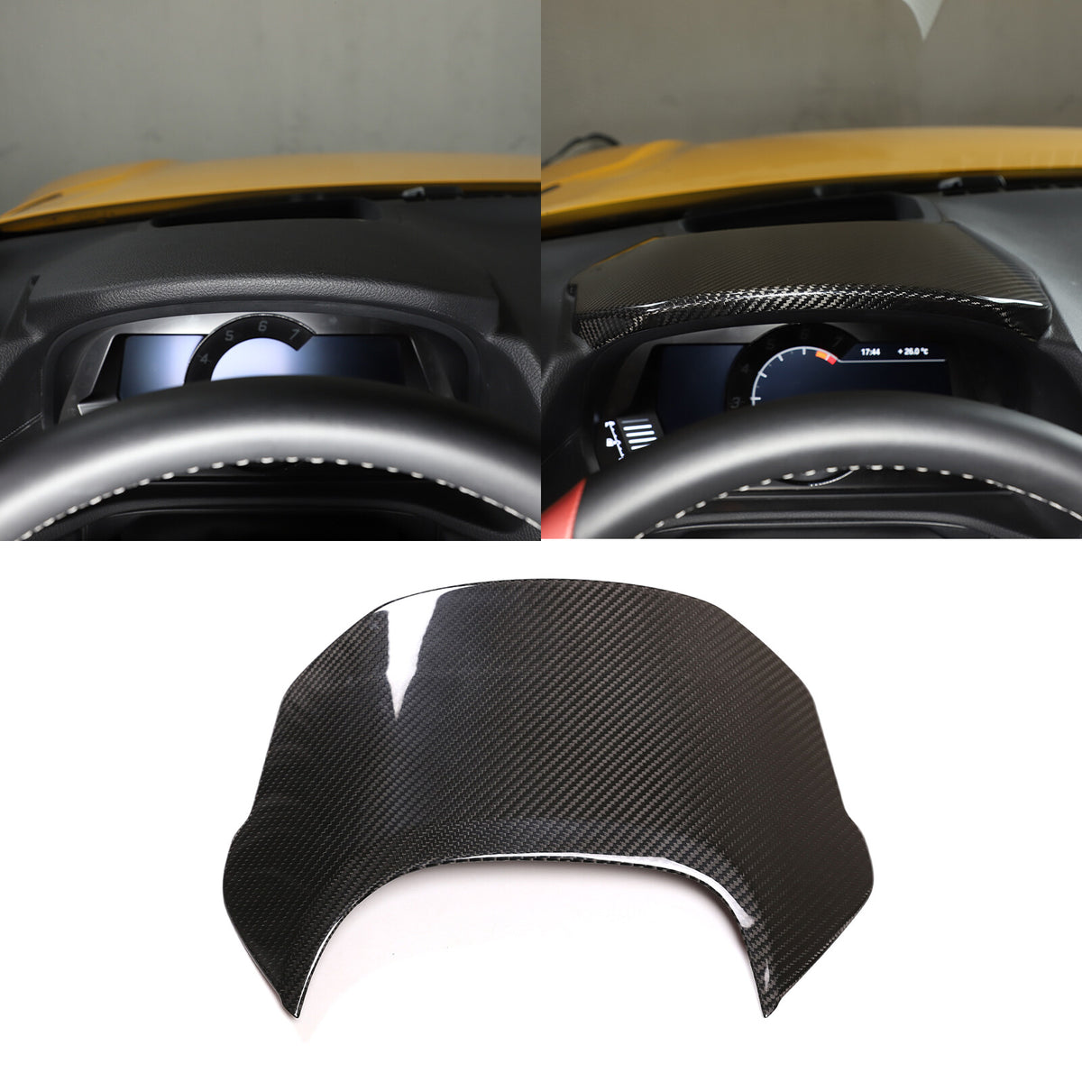 Carbon Fiber Interior Instrument Cluster Panel Cover For Toyota Supra 19-24 10