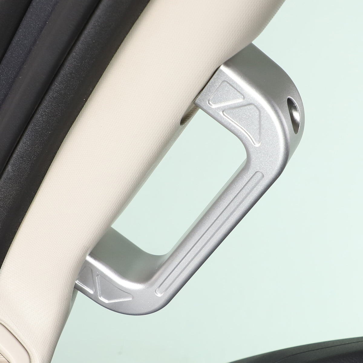 Silver Interior A-Pillar Grab Handle Trim Frame For Nissan Titan 2016-2023 13