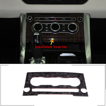 Forged Carbon Volume Radio AC CD Switch Panel Trim For Range Rover Sport 14-17 1