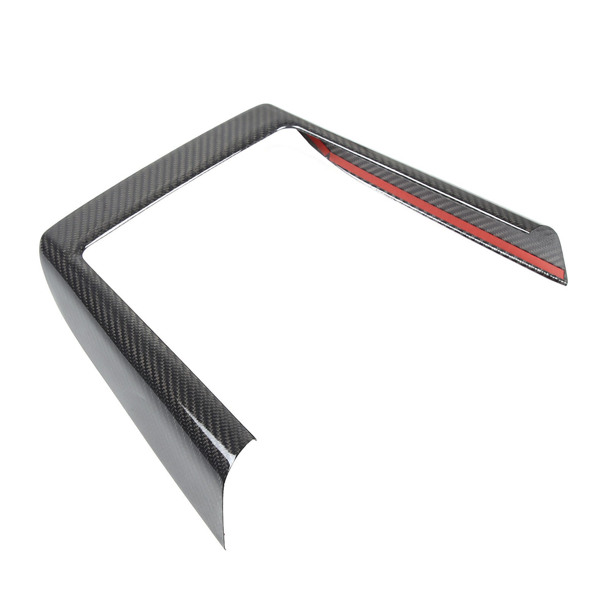 Real Dry Carbon Fiber Center Console Interior Trim Cover For Tesla Model 3 2023+ 12