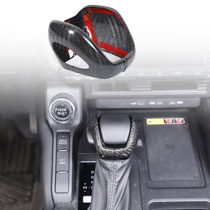 Real Carbon Fiber Center Gear Shift Knob Trim For Toyota Land Cruiser LC250 24+ 1