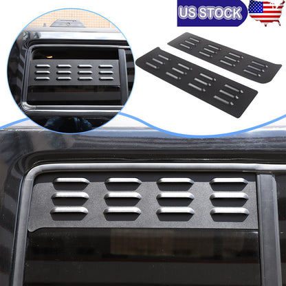 Front & Rear Window Glass Louver Air Vent Panel Trim For Hummer H3 2005-09 US 14